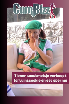 Tiener scoutmeisje verkoopt fortuinscookie en eet sperma